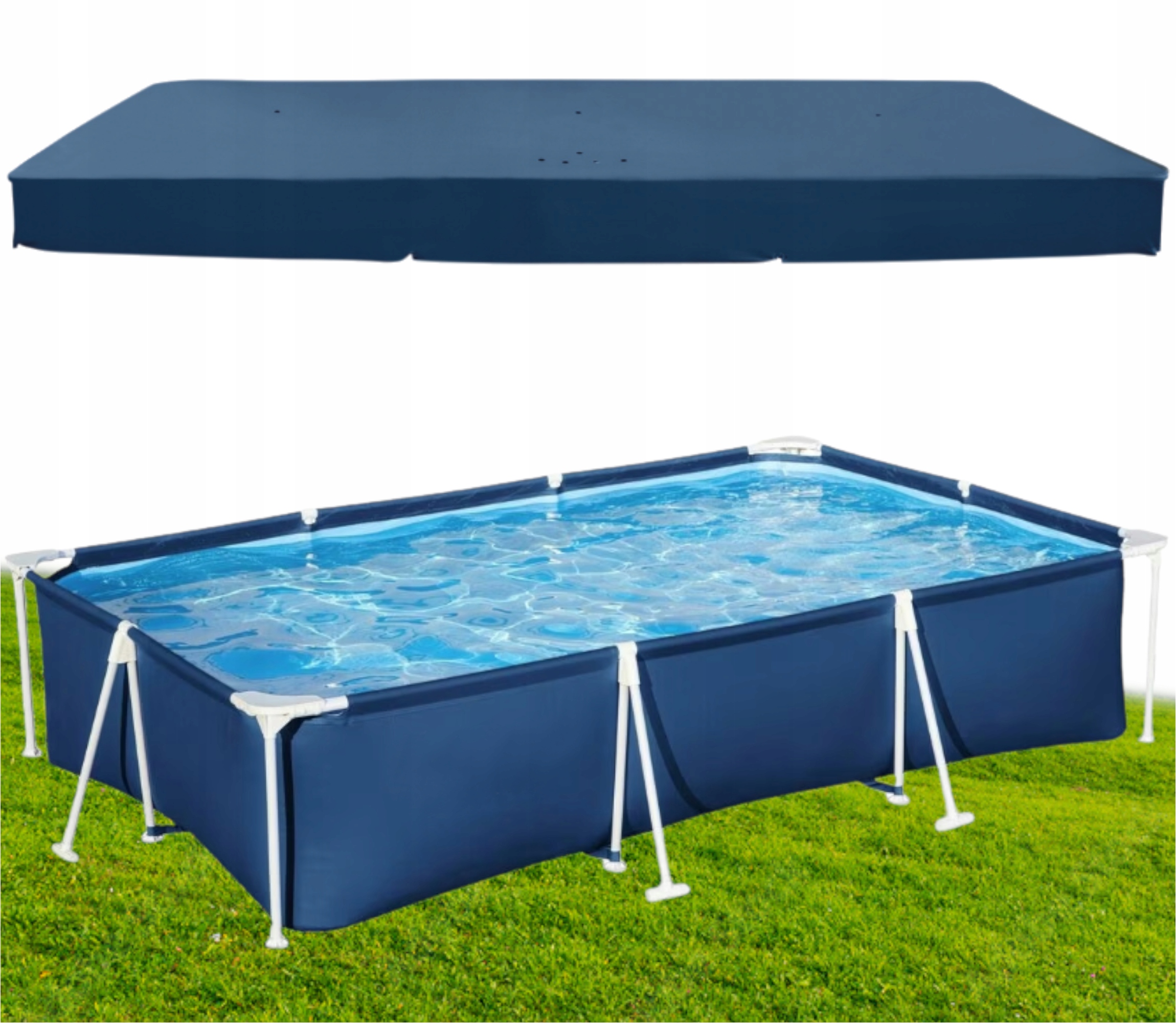 Fólie Plachta Na Bazén Rámová Obdélníková S Stahovačem