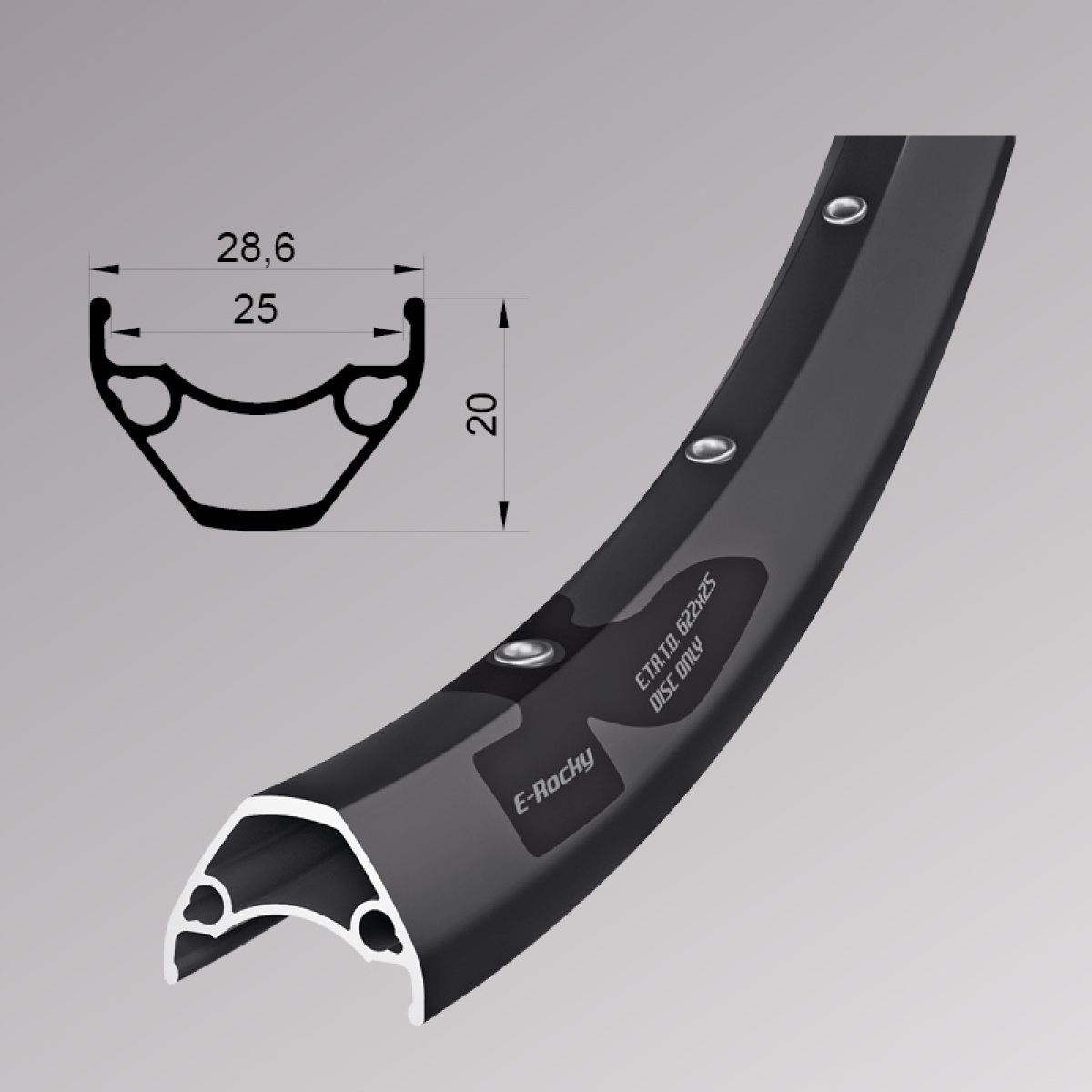 Remerx E-Rocky Disc obręcz rowerowa e-bike 28 29