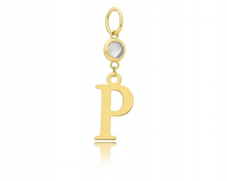 Zlatý přívěsek písmenko P dámský pr.585