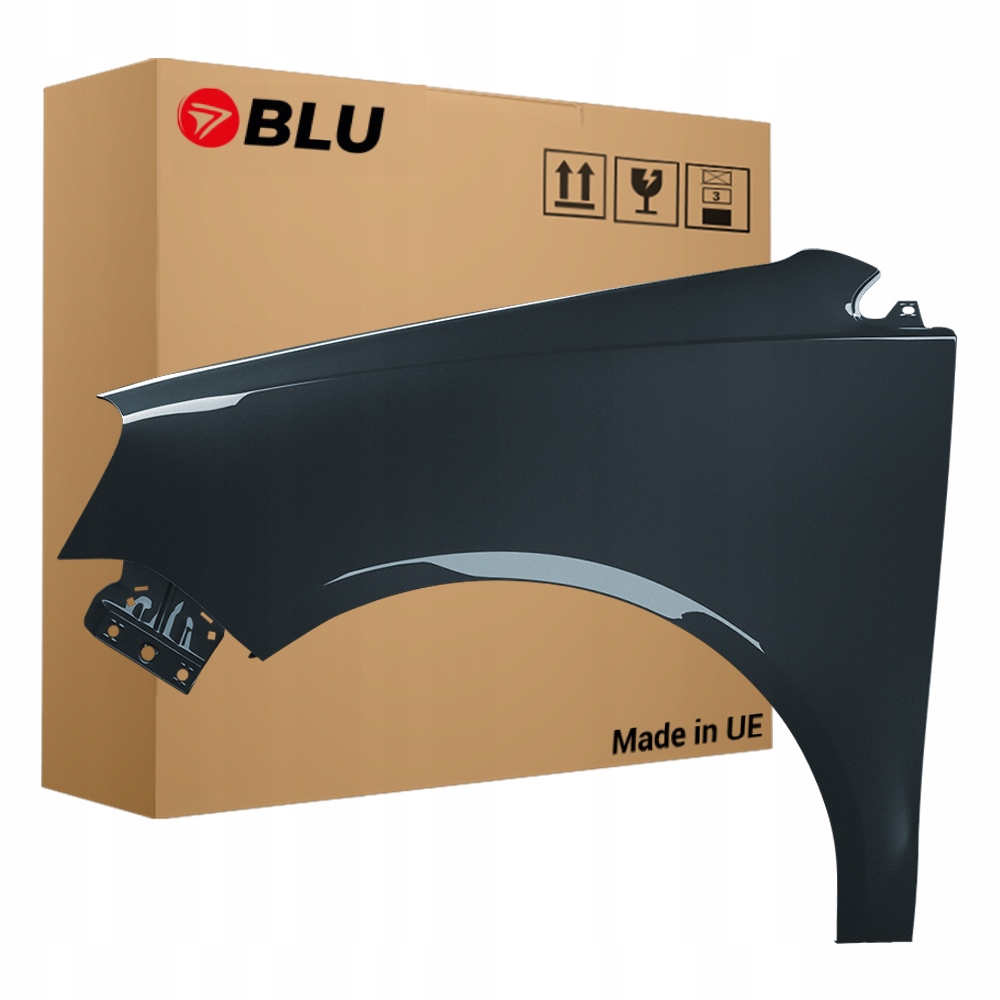Blu Blatník Vw Polo 9N3 IV 4 LC7V levý šedý 05-09 přední výtah