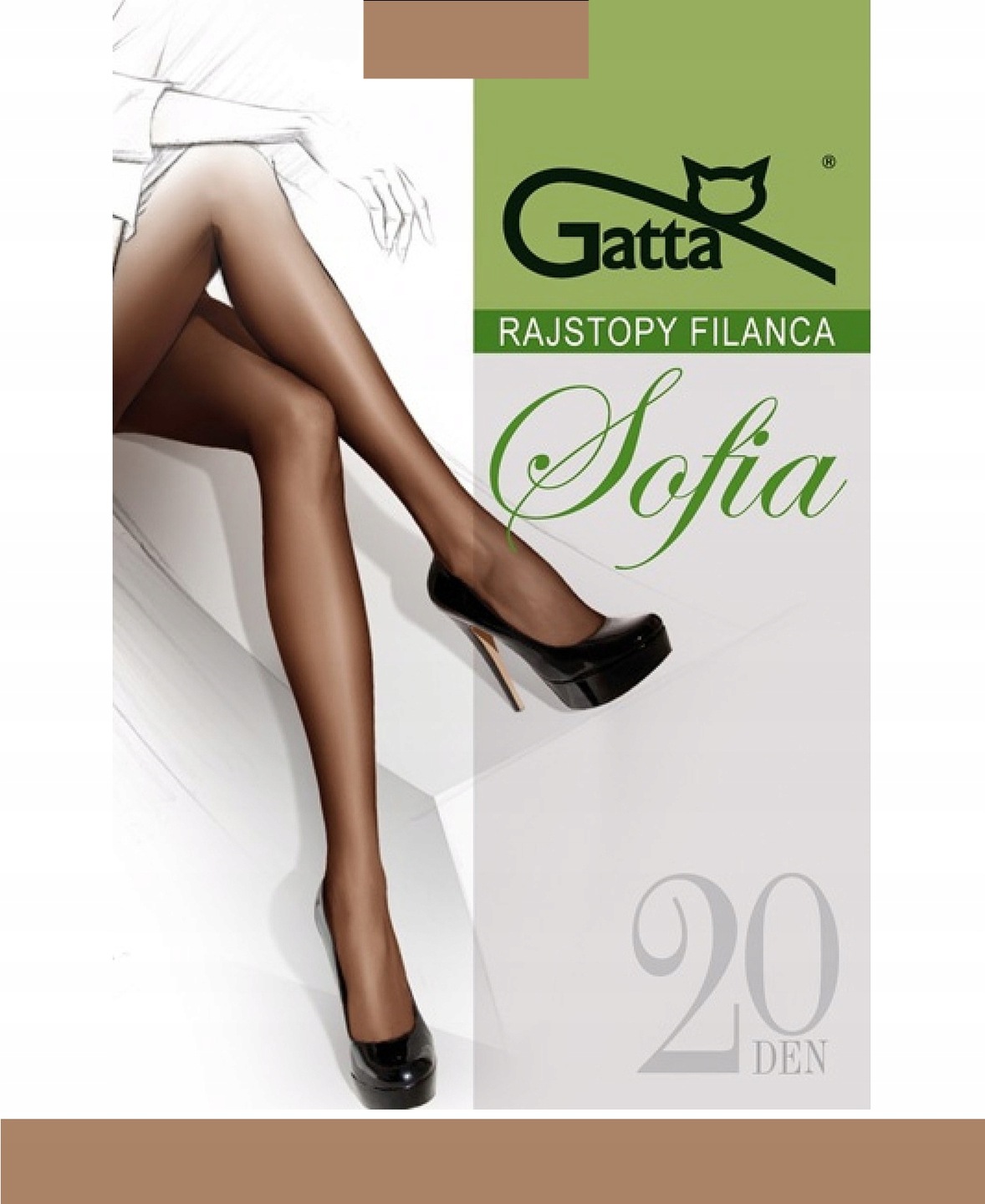 

Gatta Sofia Rajstopy dam. 20 Den wz.00/6-XXL/Beige