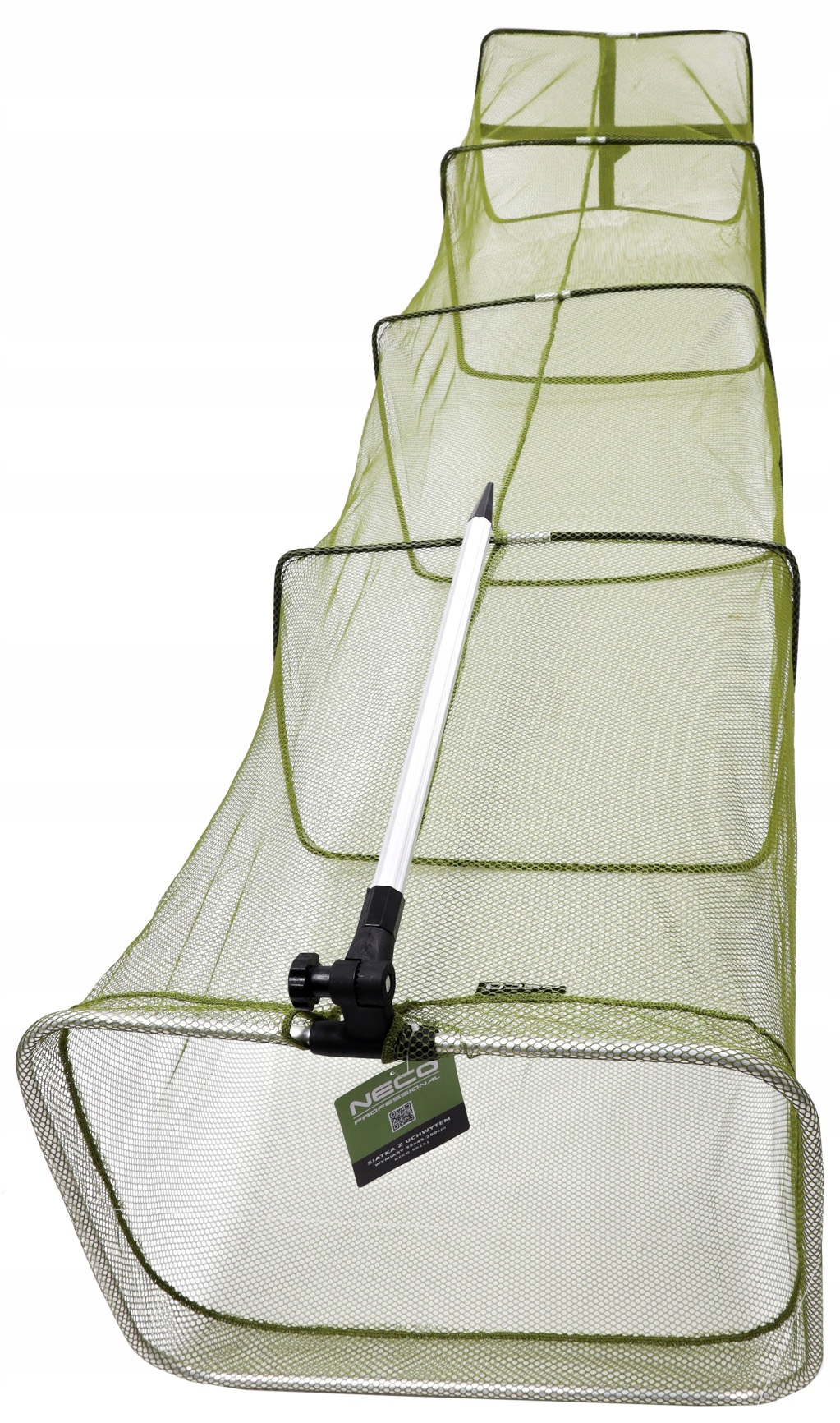 SIATKA WĘDKARSKA PROSTOKĄTNA SADZYK 3M 35x45CM SZTYCA 7 OBRĘCZ NECO Model 90151