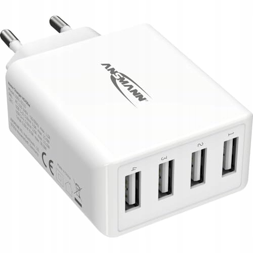 ANSMANN Ładowarka USB 4-Porty 30W Smartfon Tablet GoPro eBook — miniatura 2