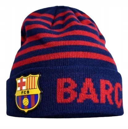 Fc Barcelona jesienno- zimowa czapka Junior 52-54 cm