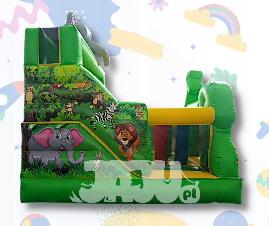 Dmuchany plac zabaw Jungla 3 "OD RĘKI!" Kod producenta PZ079