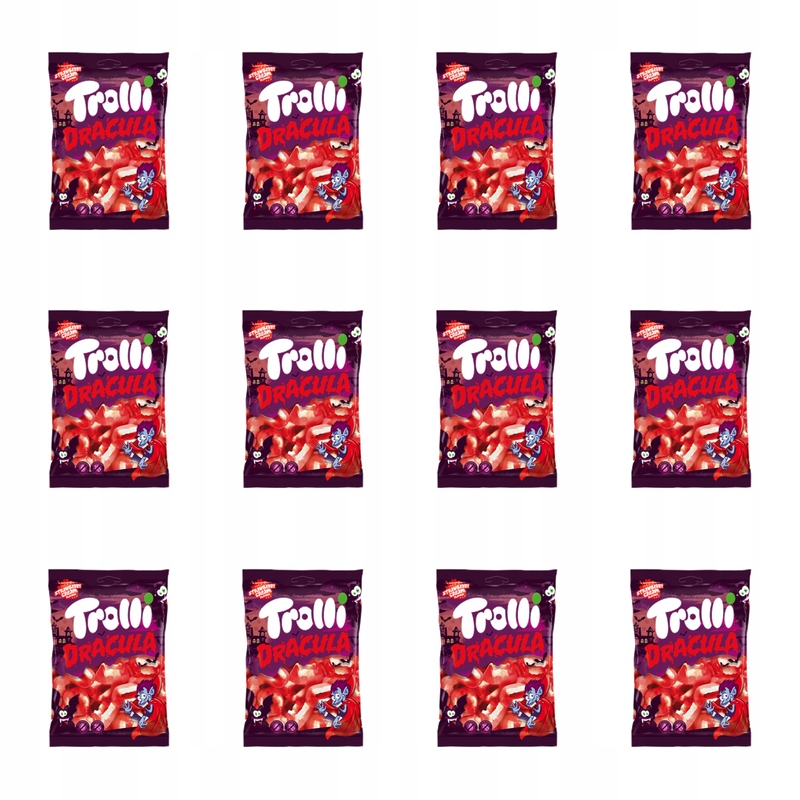 Trolli Dracula Želé Bonbony s ovocnou příchutí 200 g X12