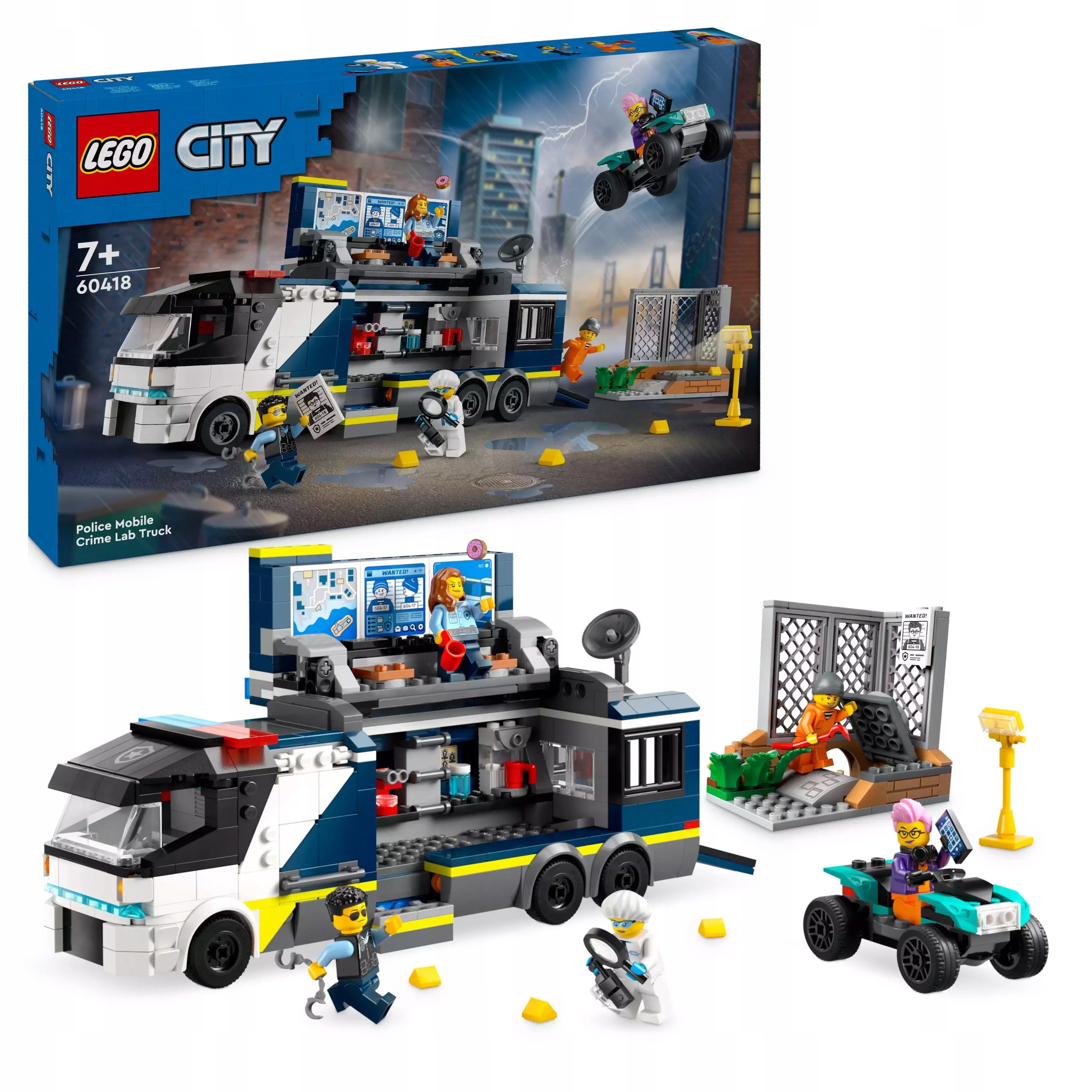 Lego City Policejní kamion s kriminální laboratoří 60418