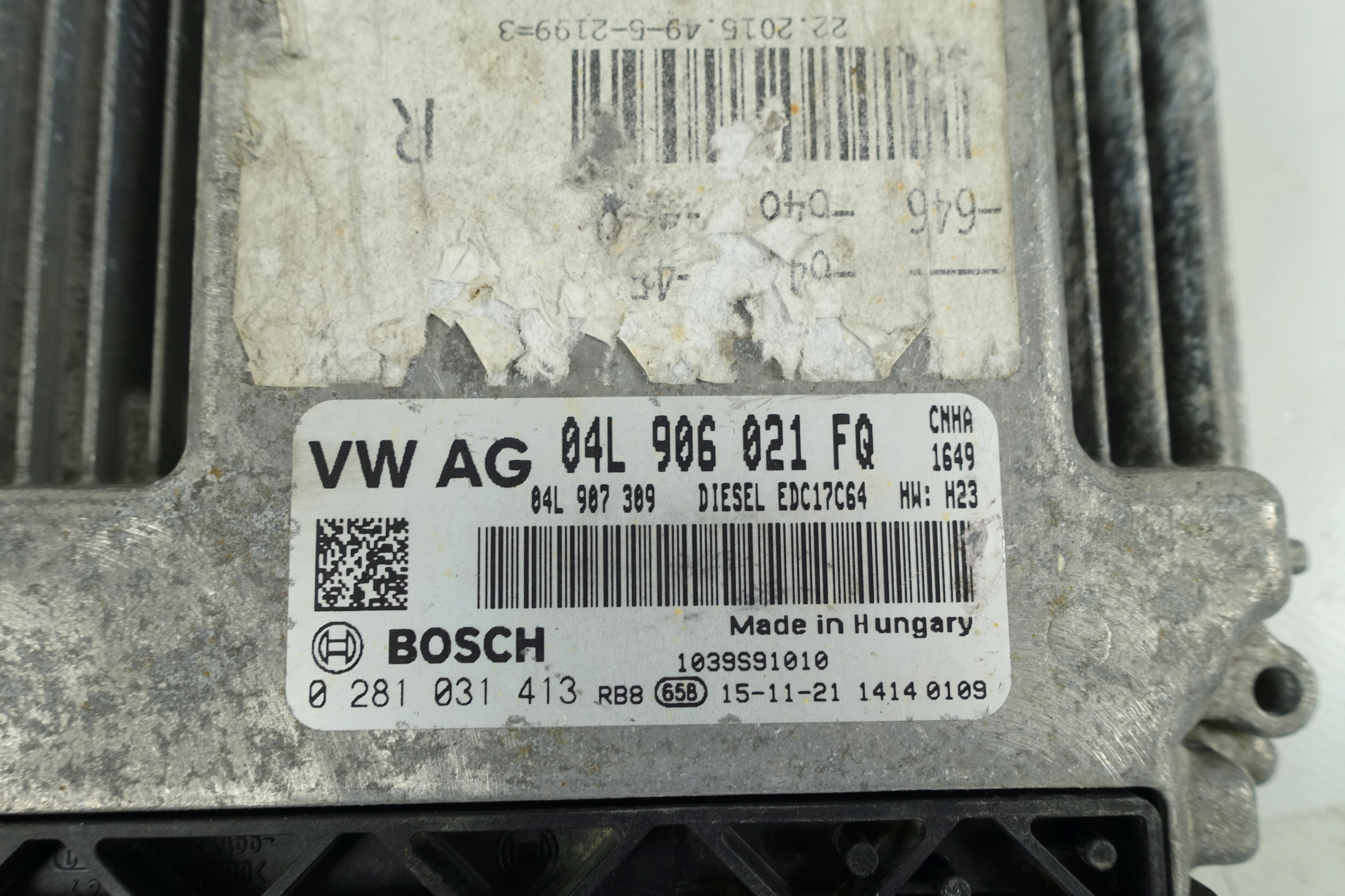 computer control unit of the engine AUDI A6 C7 2.0 TDI 04L906021FQ 0281031413