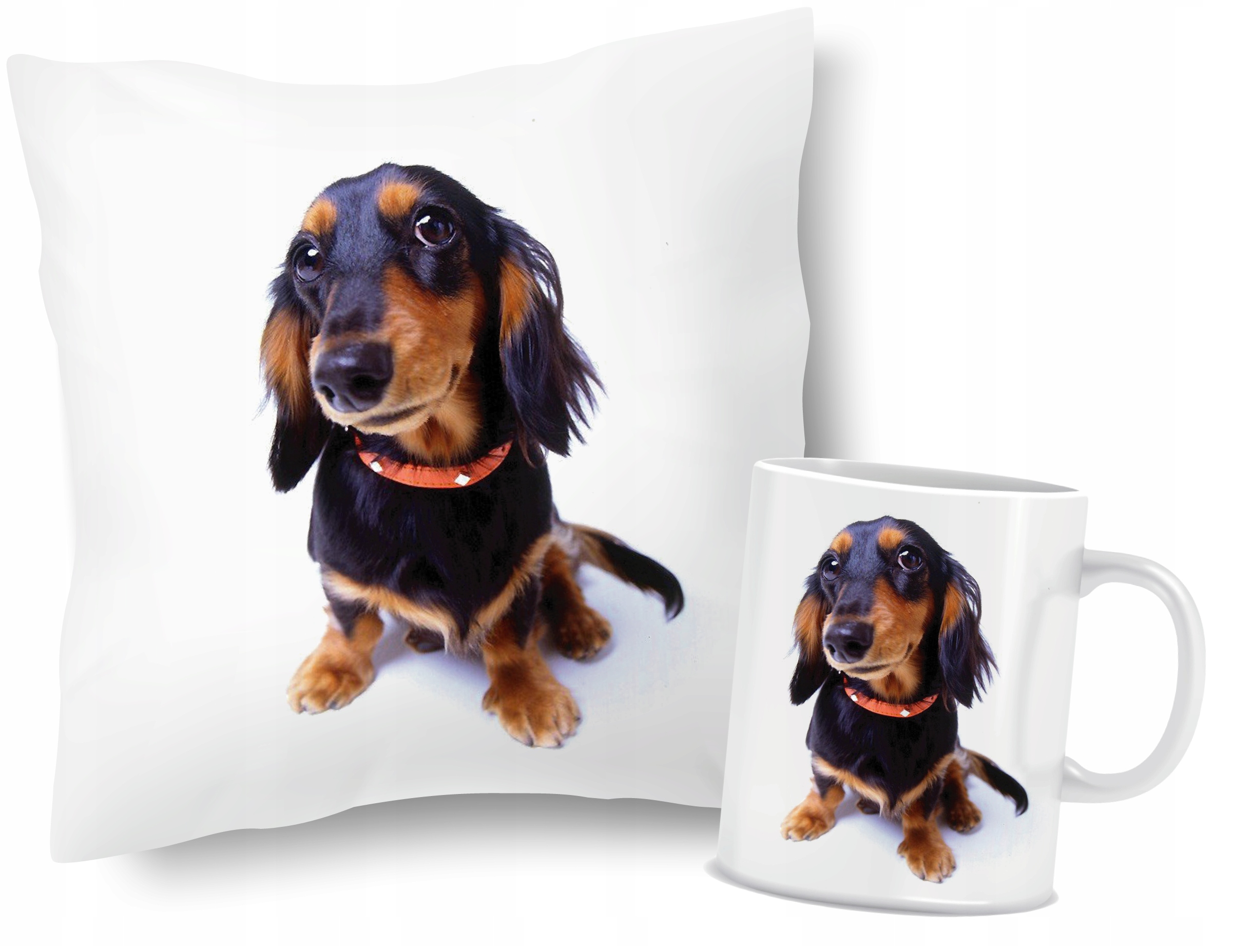 

Zestaw Poduszka+ Kubek Jamnik