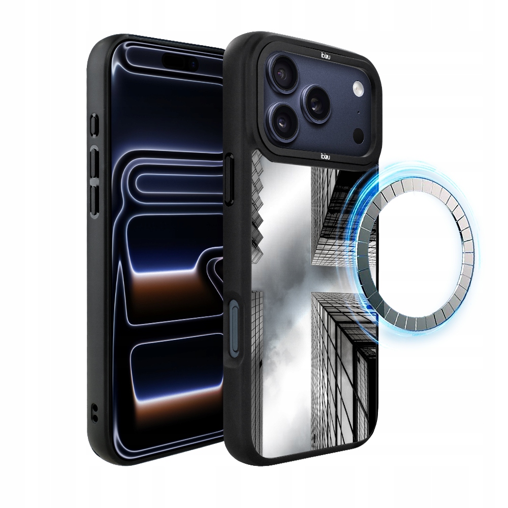 Pouzdro pro iPhone 17 Pro Max Ibizu DropGuard Matt s MagSafe, mrakodrapy