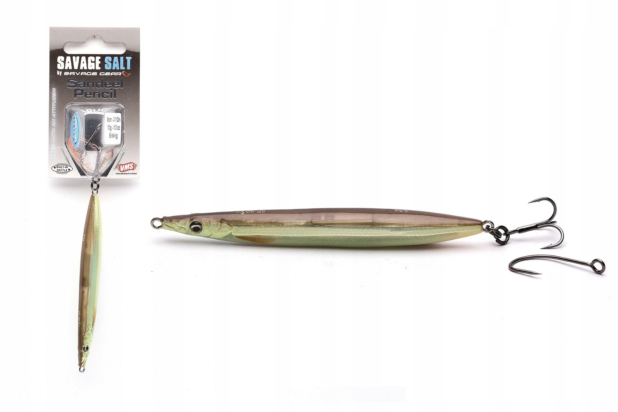 Przynęta Sg Sandeel Pencil 9cm Motor Oil Uv