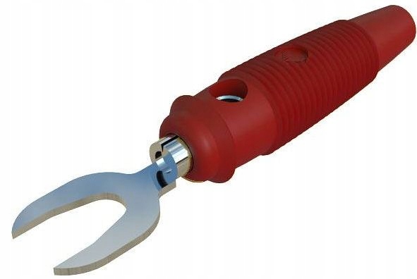 Widełki kablowe rozwarcie 7.1 mm, 4 mm, czerwony