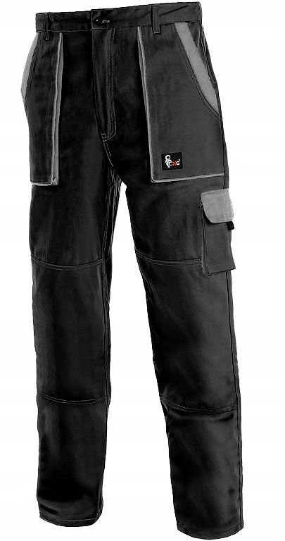 TANIE SPODNIE ROBOCZE LUX JOSEF CZARNO-SZARE 52