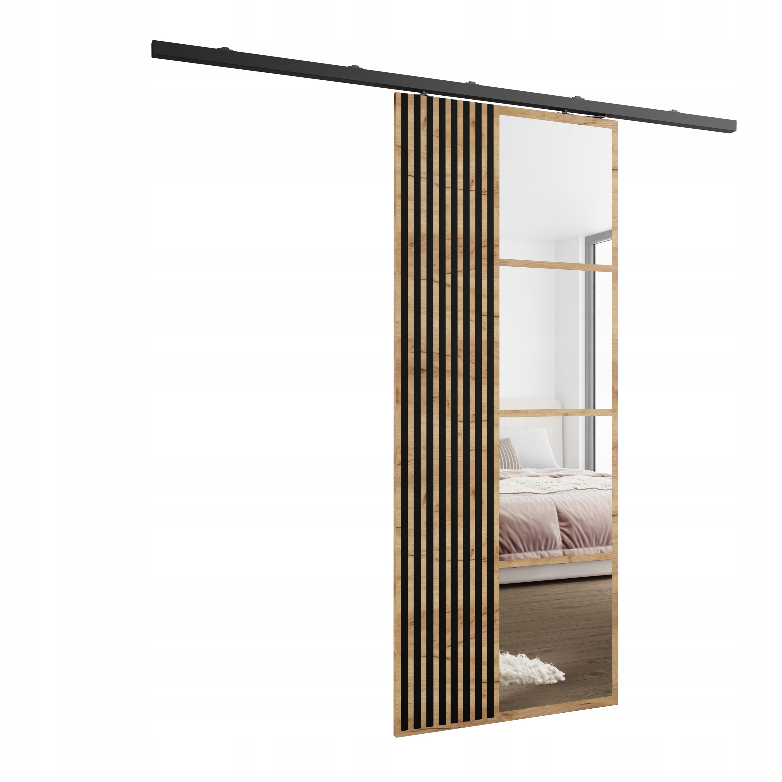 Posuvné nástěnné dveře HS-45 Zoli 60 dub craft zlatý