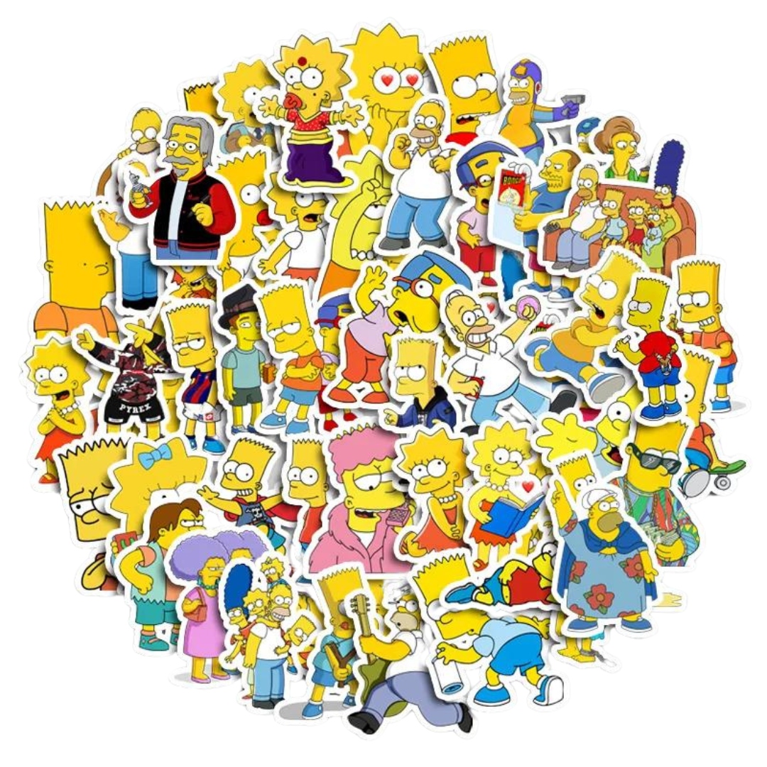 NAKLEJKI Simpsonowie MIX 50 szt