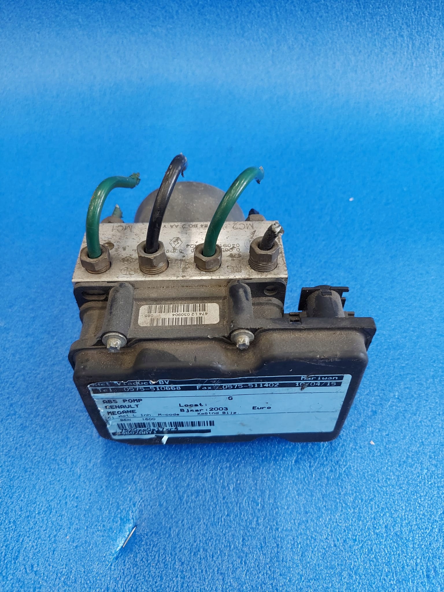 Pompa ABS RENAULT megane 0265231300