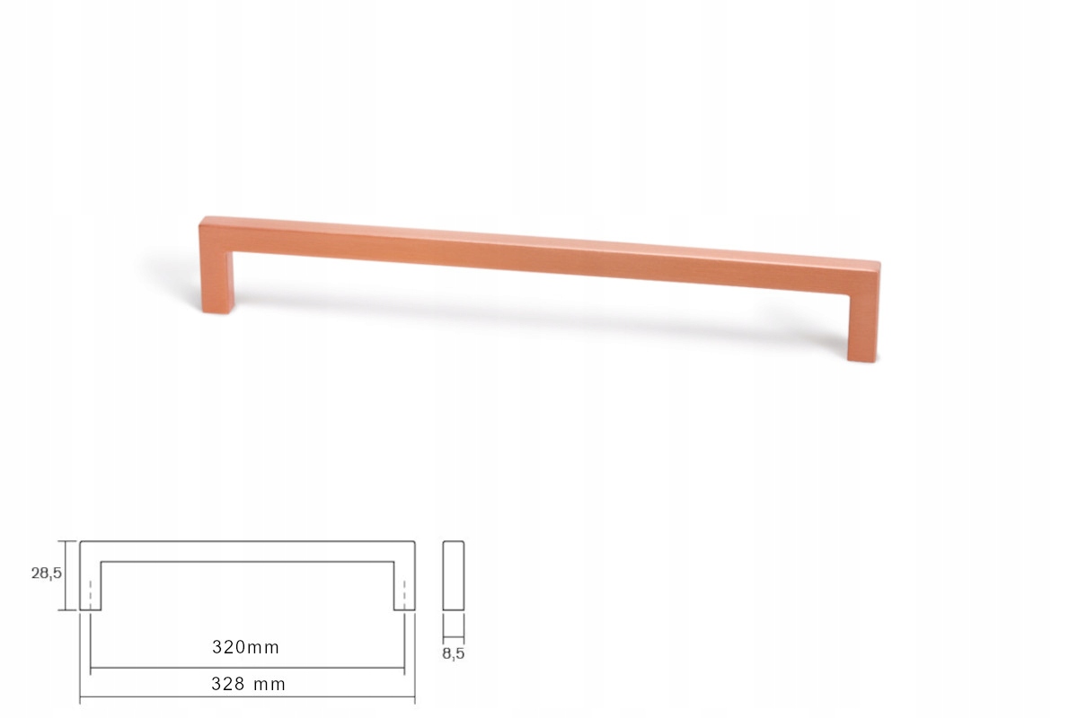 

Uchwyt meblowy Viefe 0056 U 320mm miedziany