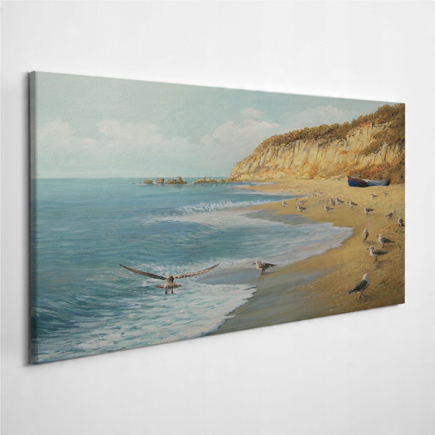 

Zdjęcie na foto-obrazie Ocean Plaża Mewy 100x50 cm
