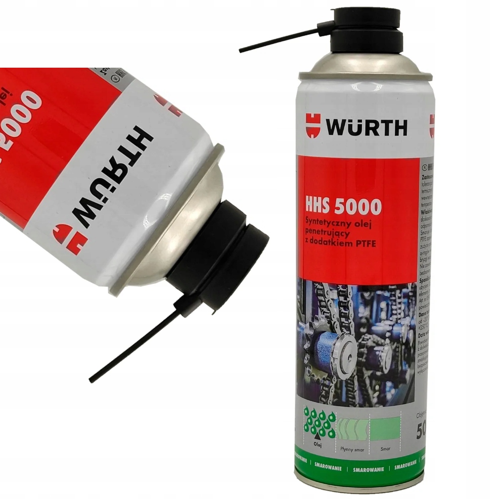 Smar Wurth Hhs 5000 Syntetyczny o wysokiej przyczepności Ptfe 500 ml