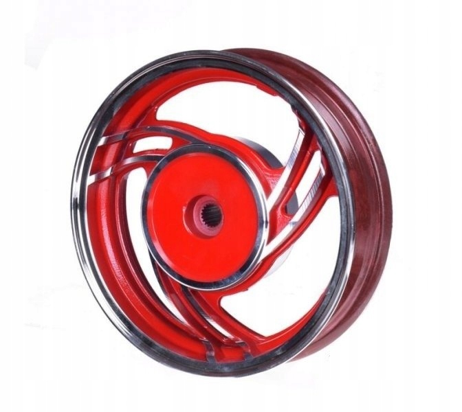 Обод колеса 10X2, 15 задний алюминий красный