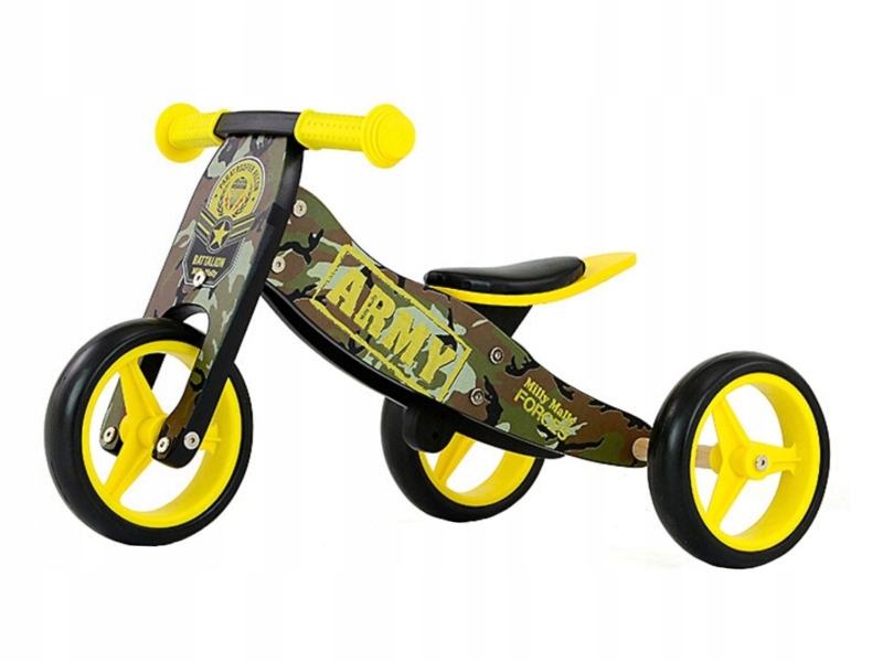 Rowerek biegowy Milly Mally Jake 2w1 Army