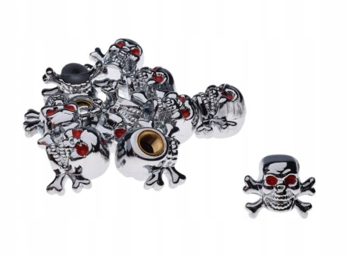 

Nakrętki Na Wentyle Wentylki Czacha Kości Chrom