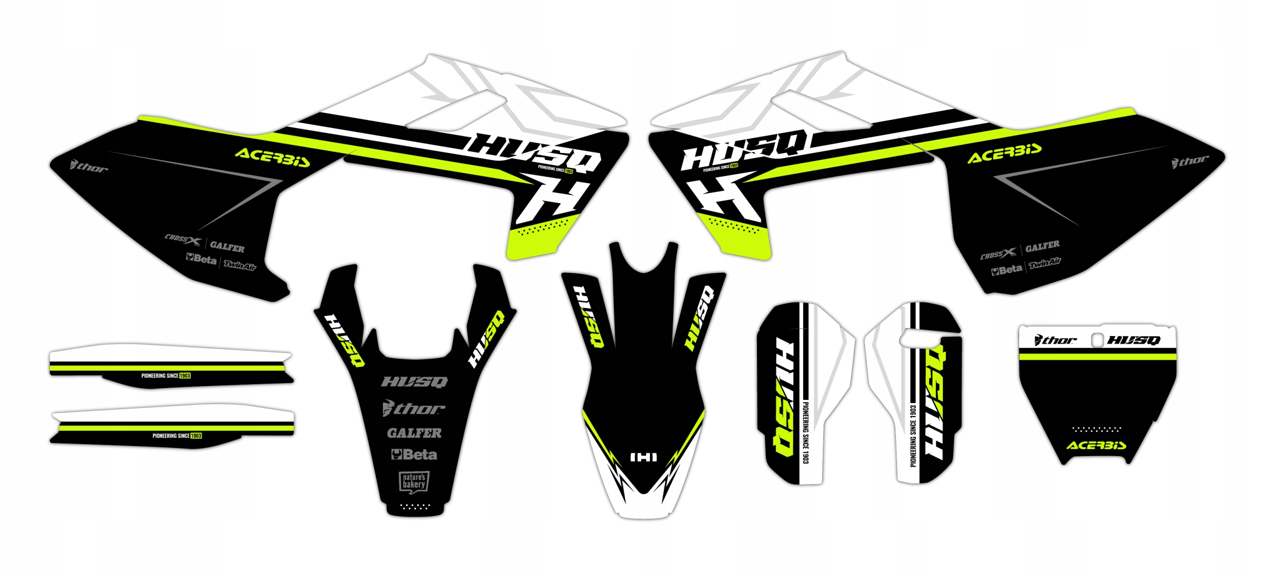 Dýha nálepky na motor Husqvarna Tc Fc 16-18