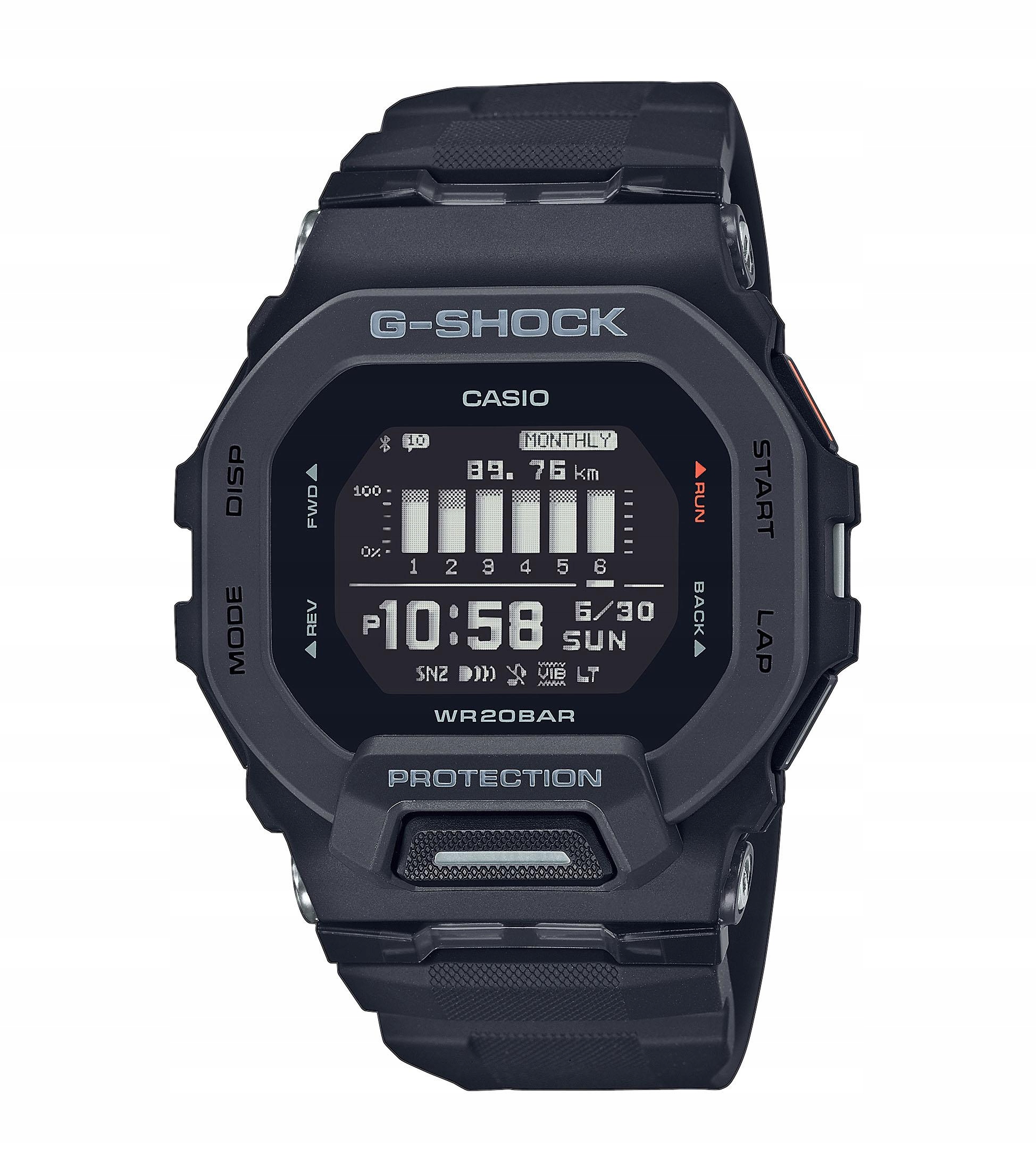 Hodinky Casio G-shock GBD-200-1ER běhání bazén