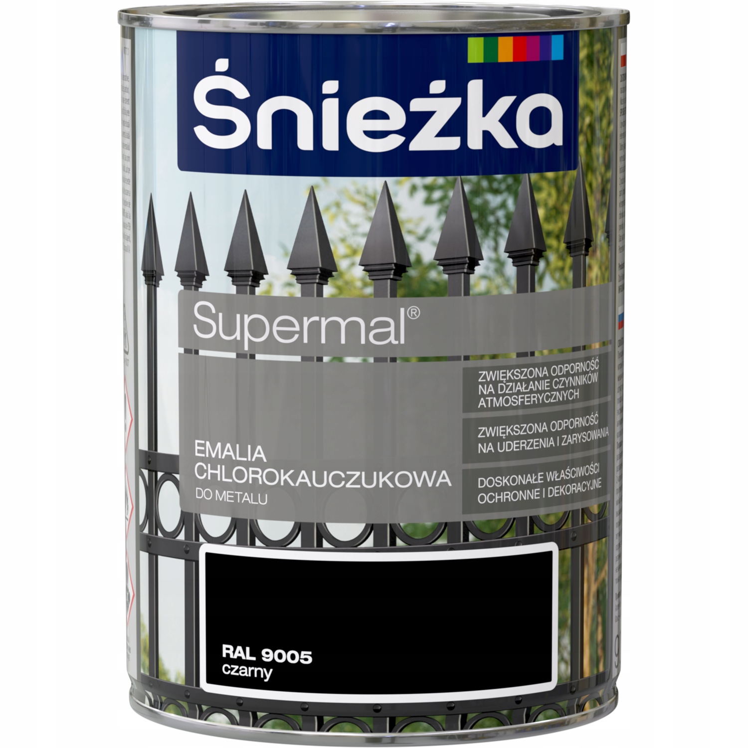 

Emalia Chlorokauczuk Czarna 9005 Poł. 0.9L Śnieżka