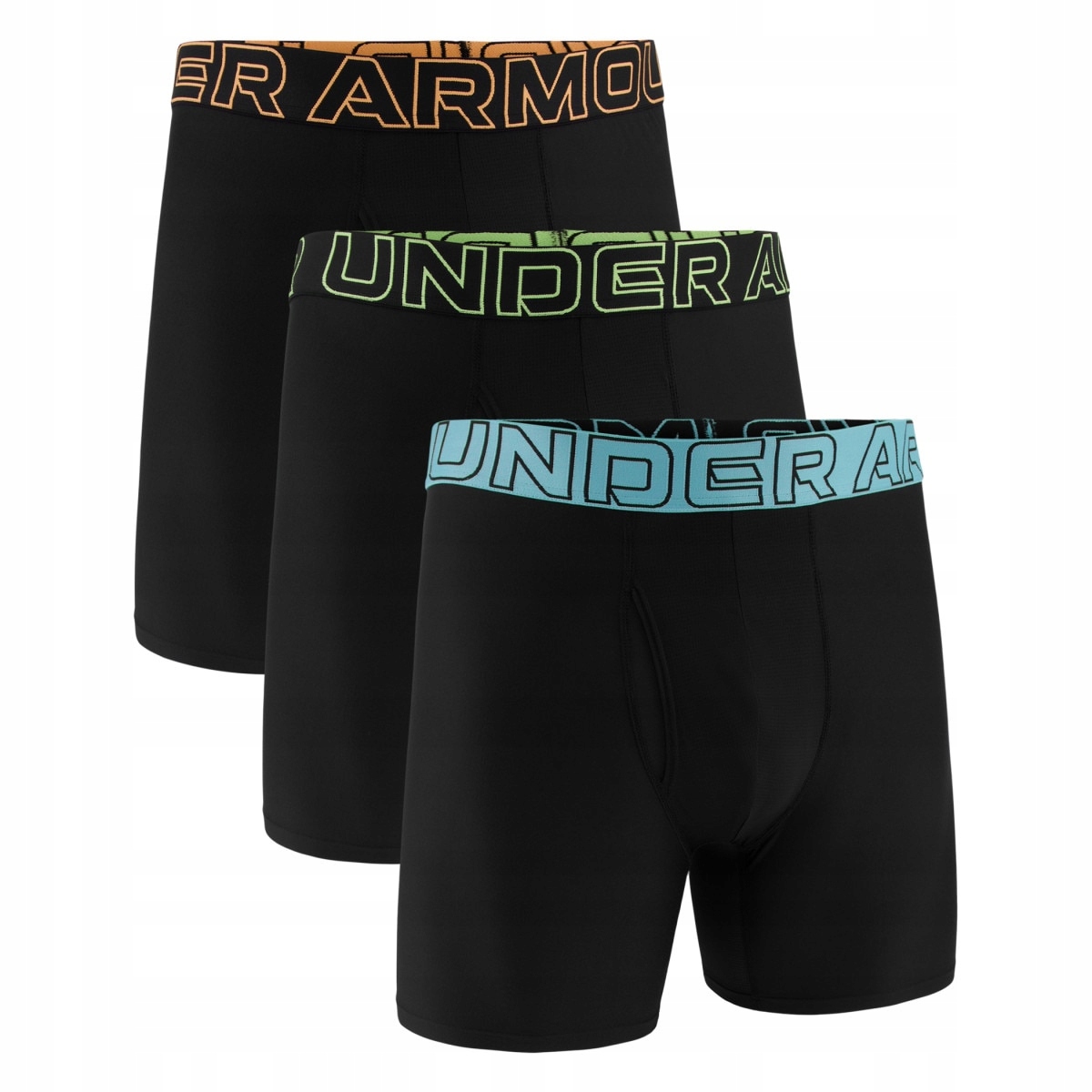 Męska bielizna treningowa (3-pack) Under Armour M Perf Tech 6in Czarny L