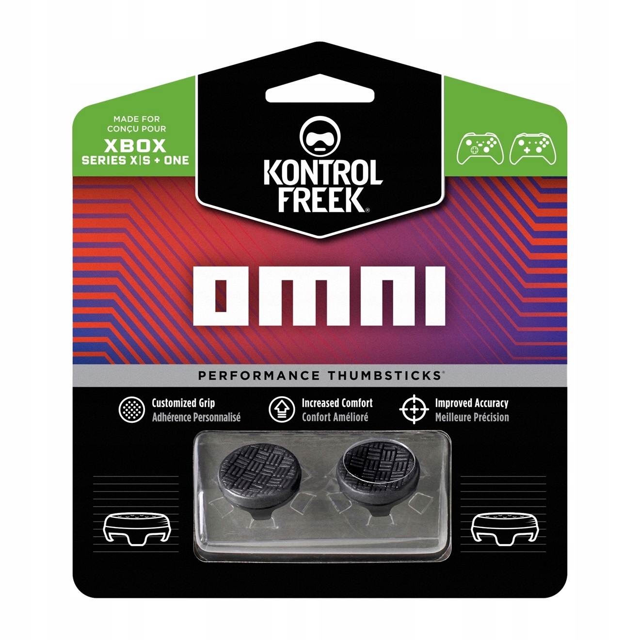 Nakładki gumki KontrolFreek Omni Black do Xboxa