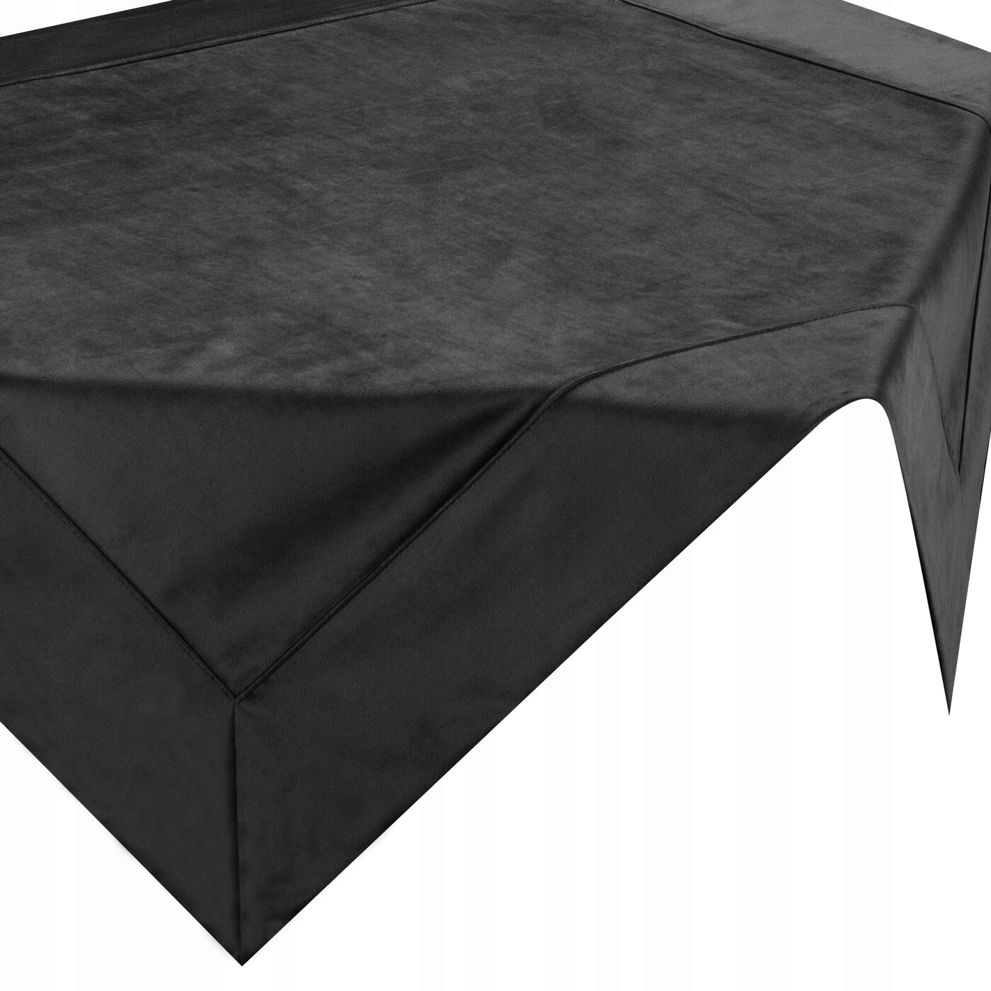 

Czarny obrus welwet serwetka 85X85