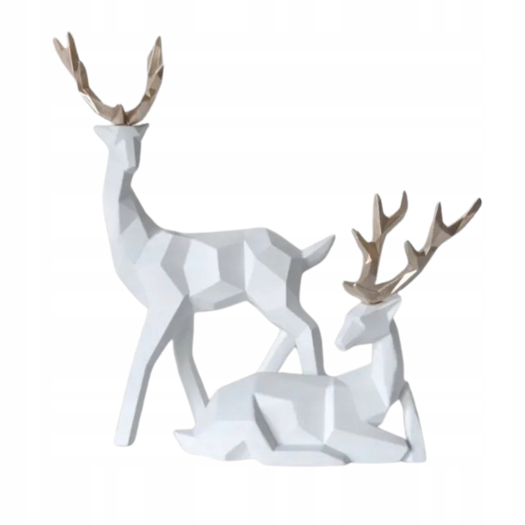 Figurka Jelenů Geometrický pár do pokoje kanceláře Obývacího pokoje Individuální Styl