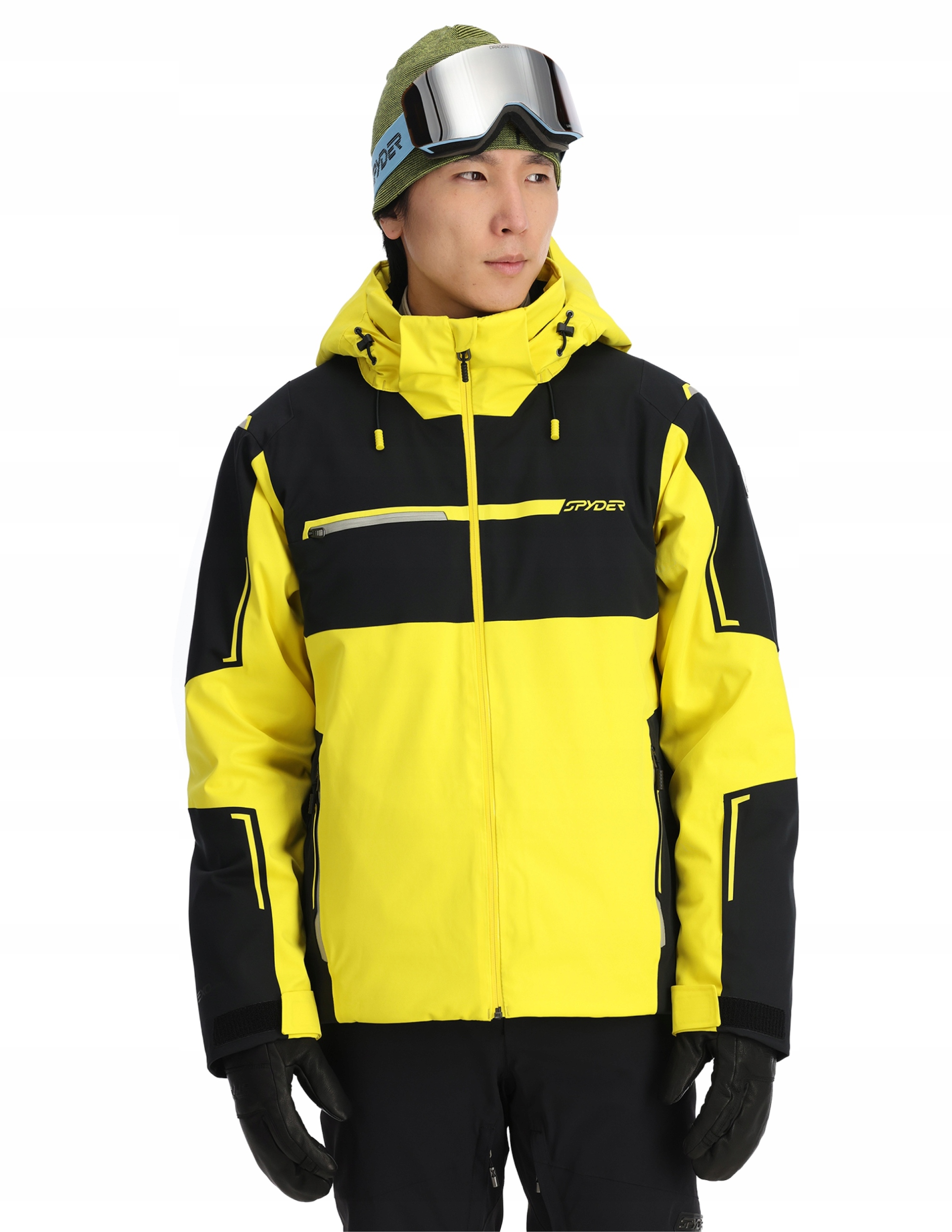 Kurtka narciarska męska Spyder Titan PrimaLoft Exo Shield 30K Żółty XXL