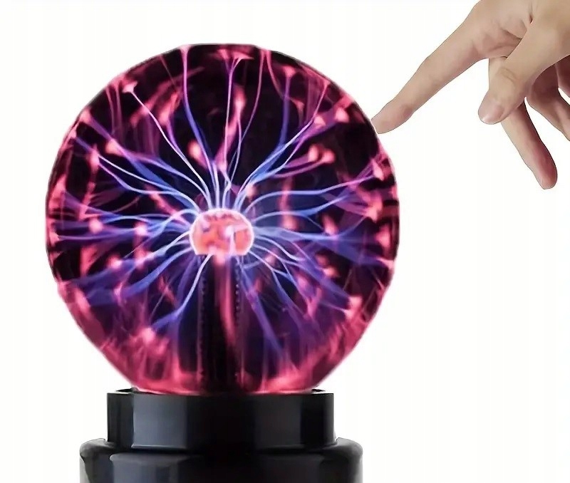 KULA PLAZMOWA MAGICZNA LAMPA LAMPKA EDUKACYJNA USB BIURKOWA DLA DZIECI 25CM Marka Krzymark