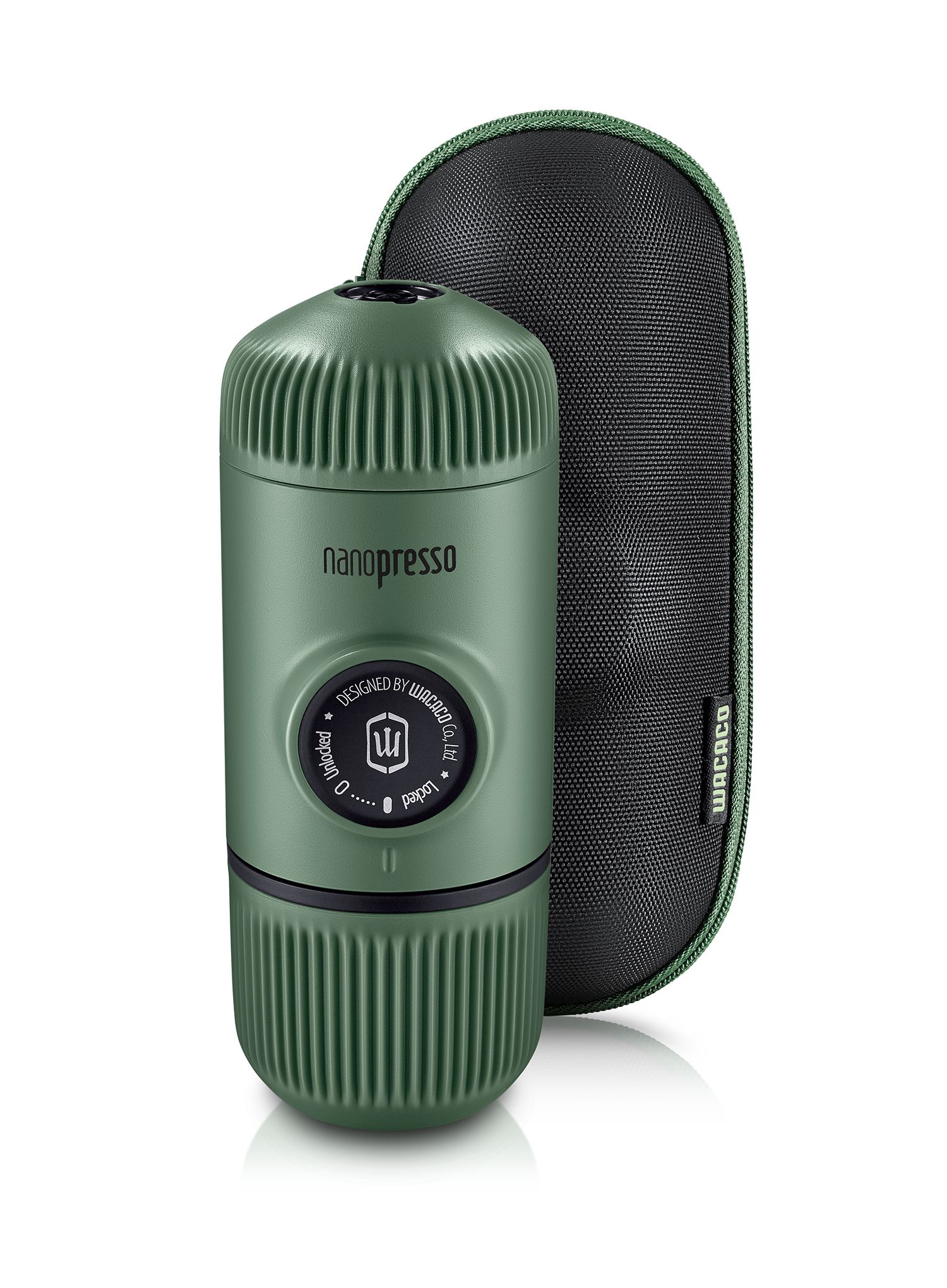 Kávovar Wacaco Nanopresso Elements pouzdro moss green