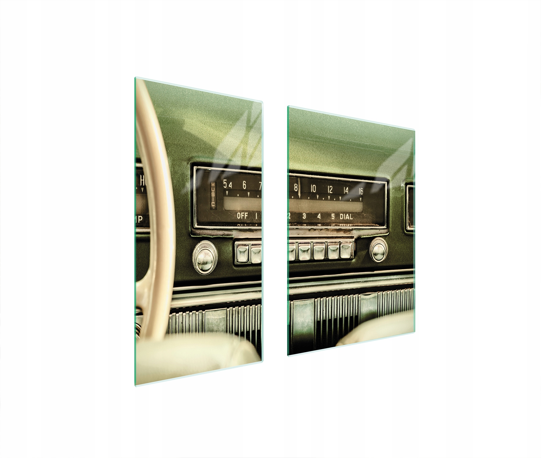 Skleněná Ochranná Deska 75x52 Rádio Tvrzené Sklo