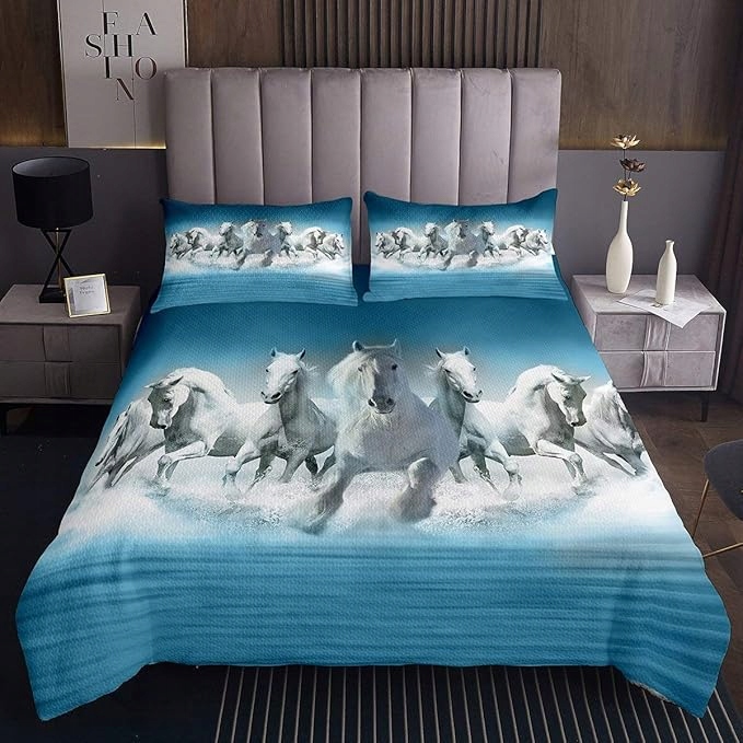 Přehoz na postel 170 x 230 cm Povlak na polštář