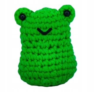 Sada na háčkování amigurumi Žabka Froggo Selfiko Diy s návodem Pl