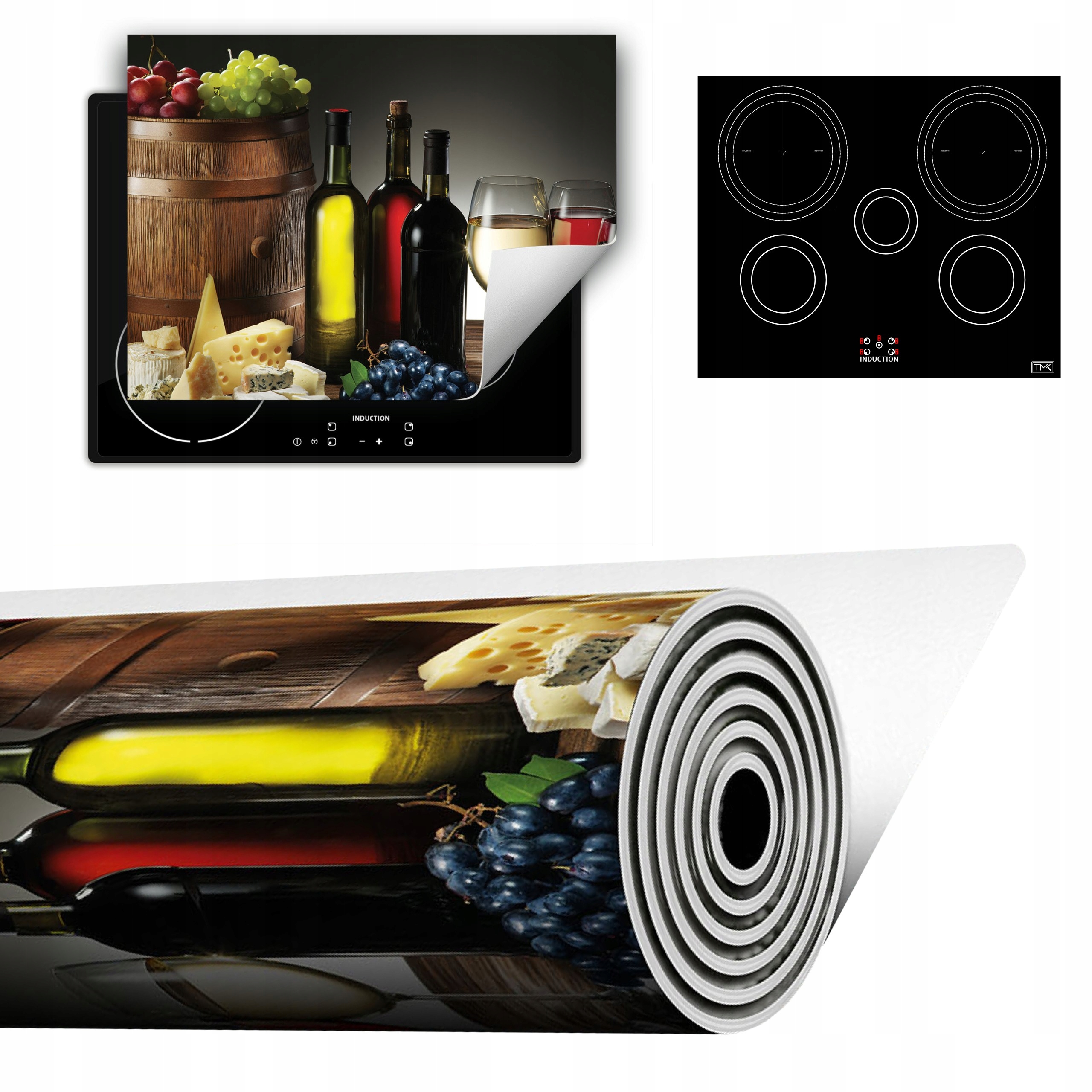 Vinylová Podložka Do Kuchyně Více Místa 70x52 Dřevo víno