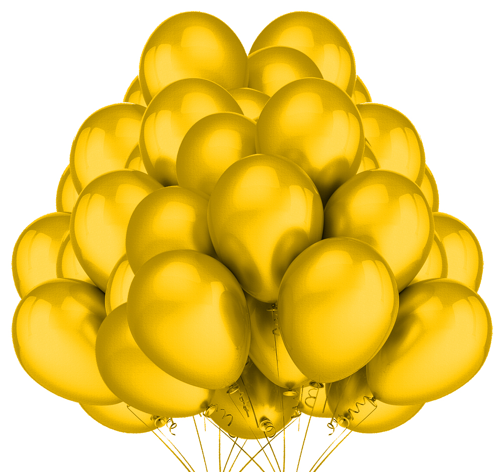 

Balony Metaliczne Żółte Urodziny Party 30cm 50 szt