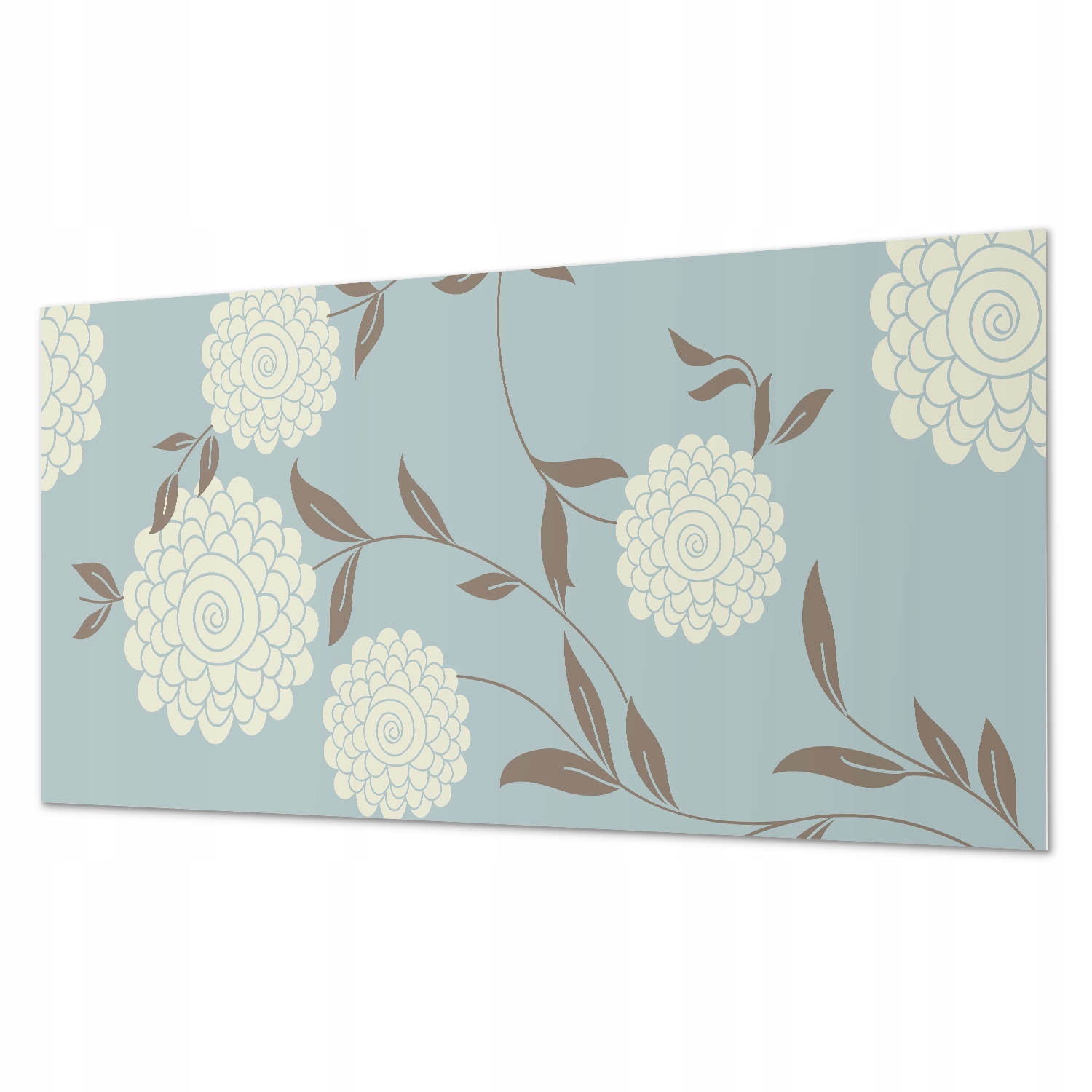 Samolepiaci panel z vinylu Floristický dizajn s listami a kvetmi 120 x 60 cm