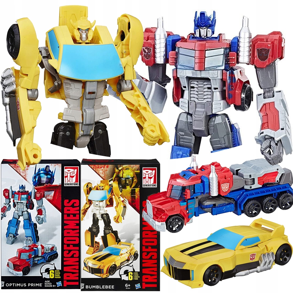 

Zestaw 2 X Transformers Robot Optimus Bumblebee