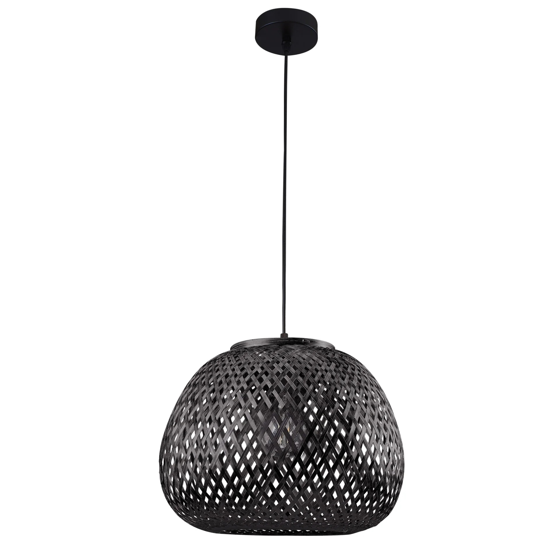 Sanico Goldlux lampa wisząca Zanzibar 1xE27 czarna 329219
