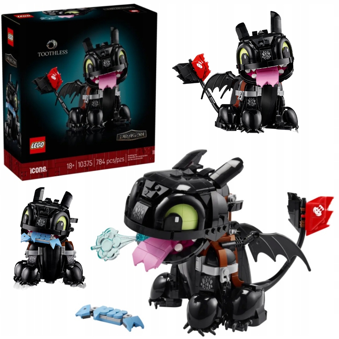 Lego 10375 Icons Jak vycvičit draka: Bezzubka Drak Pohyblivý model