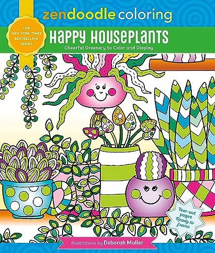 ZENDOODLE COLORING HOUSEPLANTS - Deborah Muller (KSIĄŻKA)