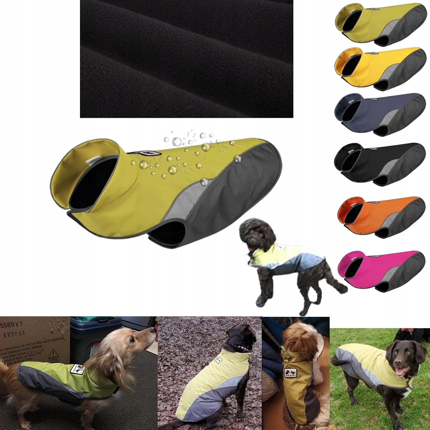 Levně Fleecový kabát pro psa vodotěsný, reflexní XL