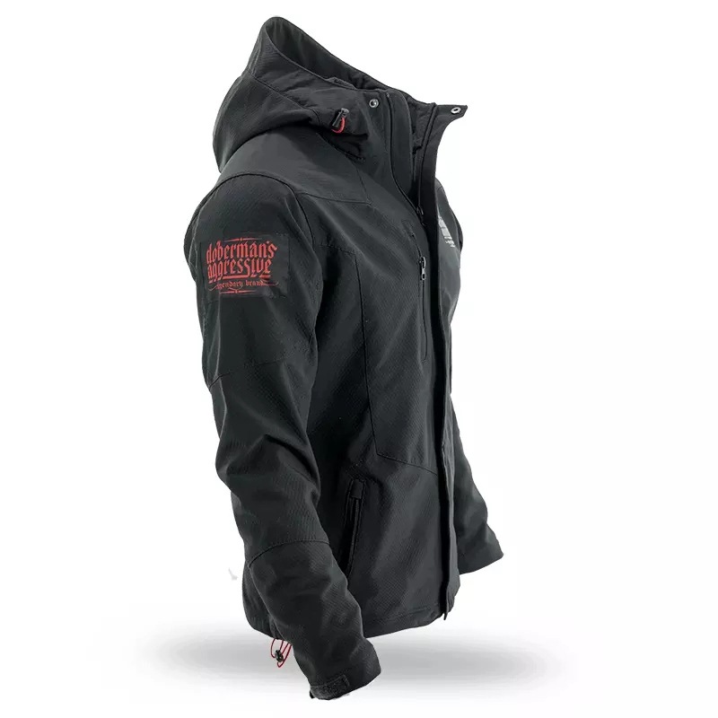 Softshellová bunda Dobermans Aggressive Offensive Premium KU08 černá M
