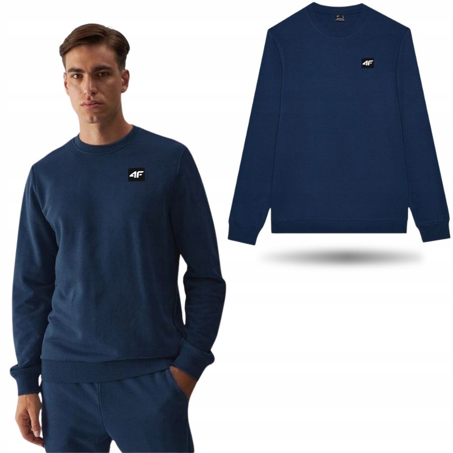 Bluza Męska 4F Dresowa Sportowa Ciepła Na Co Dzień