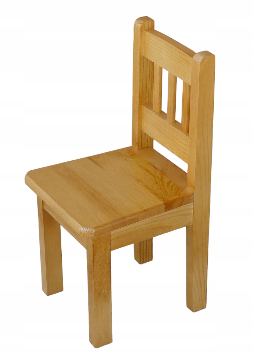 KRZESEŁKO DREWNIANE MAŁE SOSNOWE KOLOR OLCHA Kolekcja DZIECIĘCA